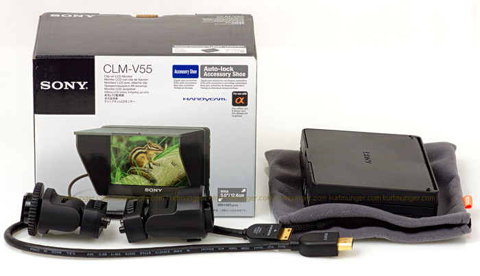 2002年春 SONY CLM-V55 クリップオン LEDモニター バッテリー付き