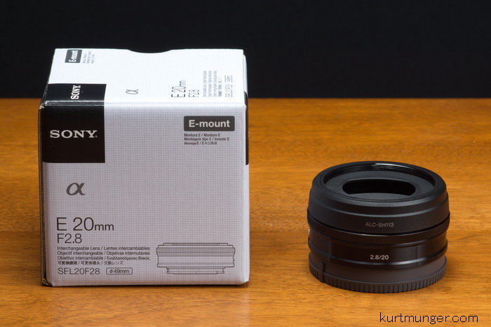 sony 20mm pancake lens