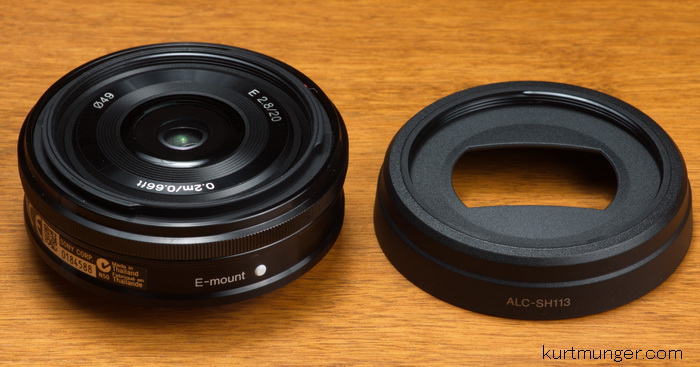 sony 20mm pancake lens